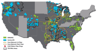 CenturyLink Qwest A Rambling Q amp A - CenturyLinkCombinedCoverageMap 
