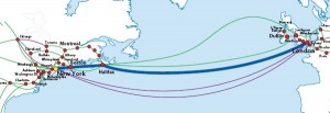 Hibernia Atlantic Project Express Map