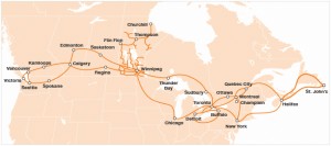 Allstream Network Map