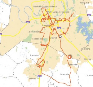 tw telecom Nashville network map
