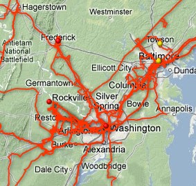 Level 3 DC Metro & Baltimore Map