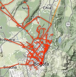 Level 3 Bogota Network Map