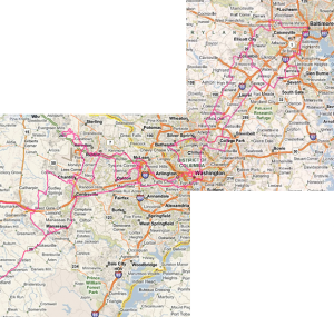 FiberLight DC Metro & Baltmore Map