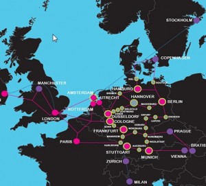 euNetworks map