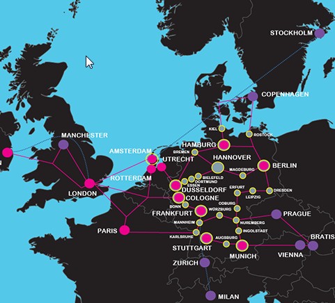 euNetworks map - Telecom Ramblings