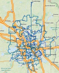 Zayo Minneapolis Network Map