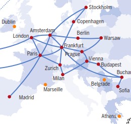 Hurricane Electric network map