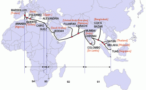 SEA-ME-WE-4-Route