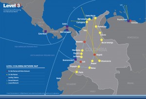 LEVEL 3 - COLOMBIA - NETWORK MAP