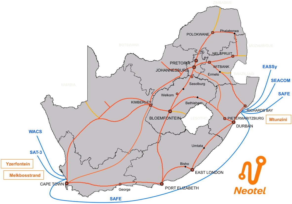 Liquid Telecom Fibre Coverage Map Liquid Telecom, Rbh To Acquire Neotel | Telecom Ramblings